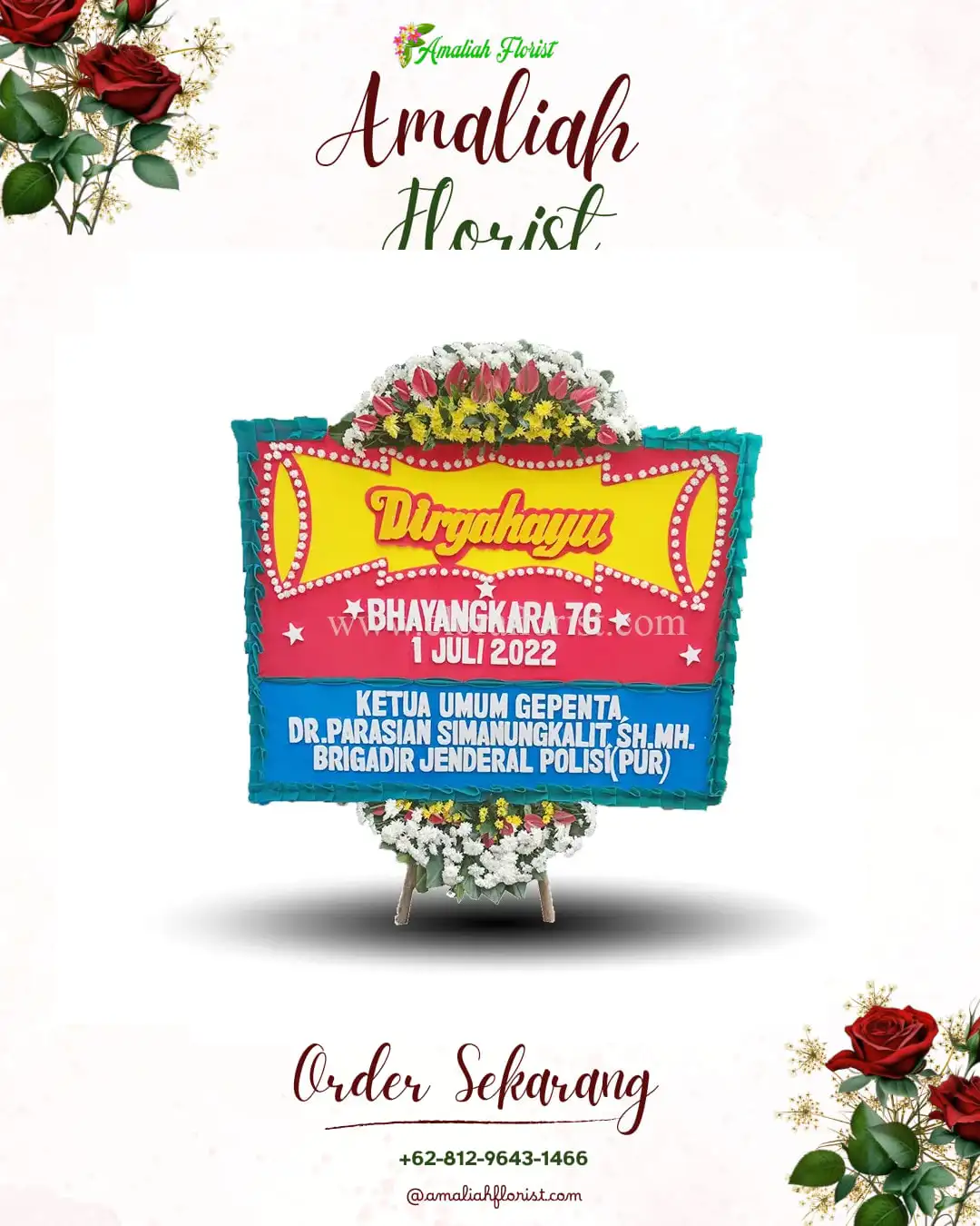 Papan Bunga HUT Ulang Tahun Bekasi Timur
